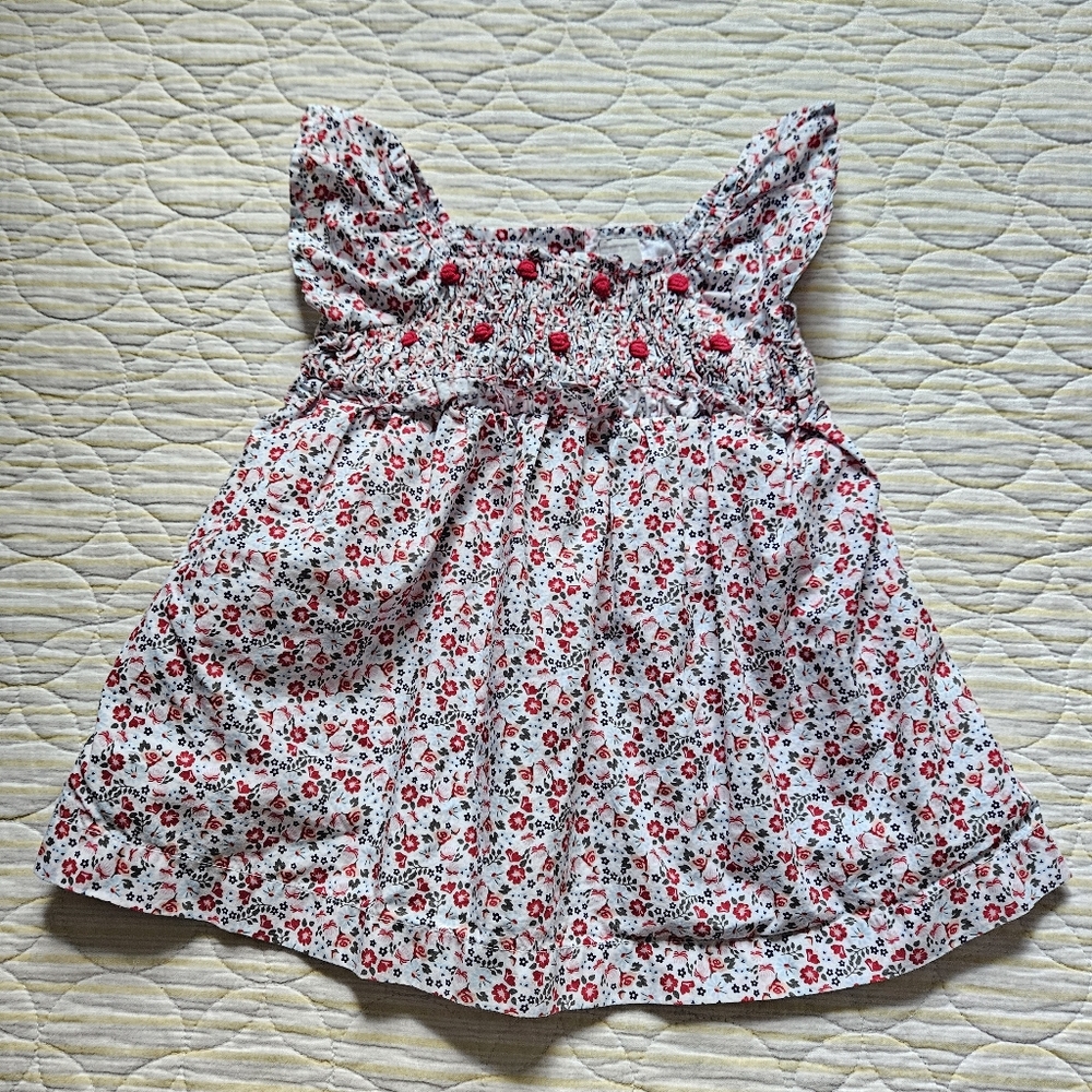 Nordstrom Floral Cotton Dress + Diaper Cover - Picture 3 of 7